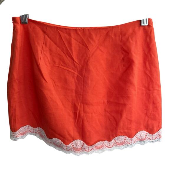 Revolve NIA Moon Skort in Tigerlily S Whimsy Coquette Vamp Lace Orange Whimsical - Picture 2 of 7